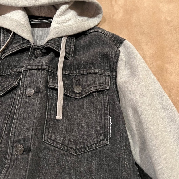 THE HUNDREDS JEAN AND GREY HOODIE JACKET COMBINED - Picture 4 of 5